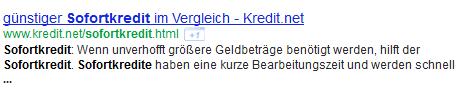sofortkredit