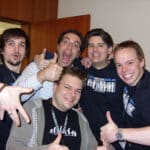v.l.n.r.: Florian, Sepita (CatBirdSeat), Ich, Jens (Telekom) und Frank (Searchmetrics) auf der Campixx 2009