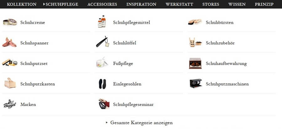 website-navigation mit bildern