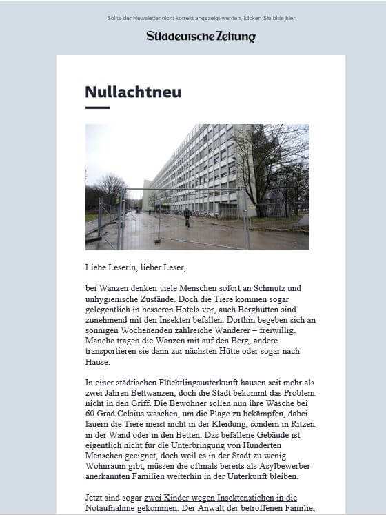 SZ-Newsletter Nullachtneun