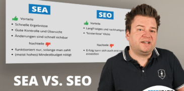 Video: SEO vs. SEA – In welcher Situation ist welcher Kanal sinnvoll?