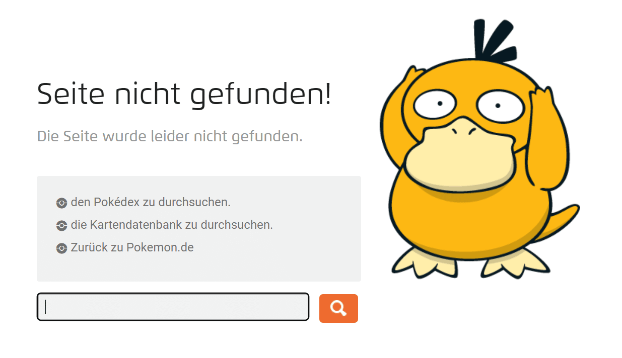 404-Seite pokemon.com