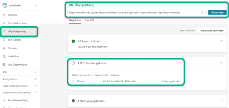 Детали проверки URL в BWT