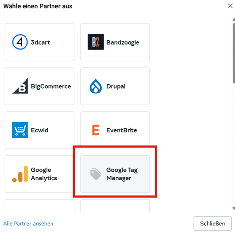 Das Meta Pixel kann über den Google Tag Manager aktiviert werden.